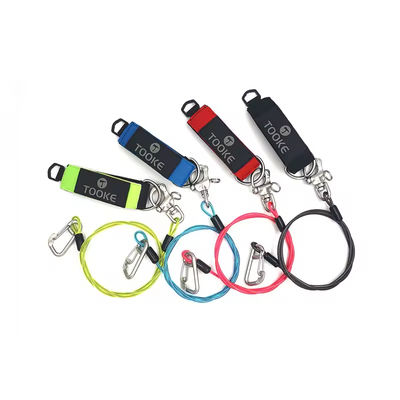 Heavy Duty Durable Training Guide Rope Free Diving Safety Lanyard For Underwater Sports