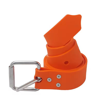 Custom Logo 1.5m Silicone Freediving Weight Belt With Quick Release SS316 Buckle