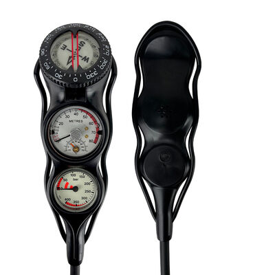 Submersible Scuba Diving Console Compass Depth Triplet Pressure Gauge for Underwater Equipment