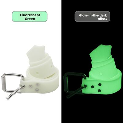 Wholesale 1.3M 1.5M Fluorescent Quick Release Silicone Freediving Weight Belt For Spearfishing
