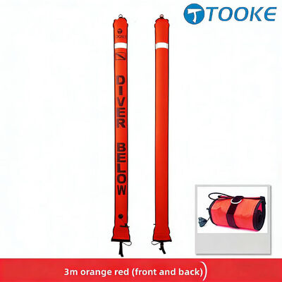 High Visibility Customize 2.4M 3M Inflatable Scuba Diving Buoy For Underwater Equipment